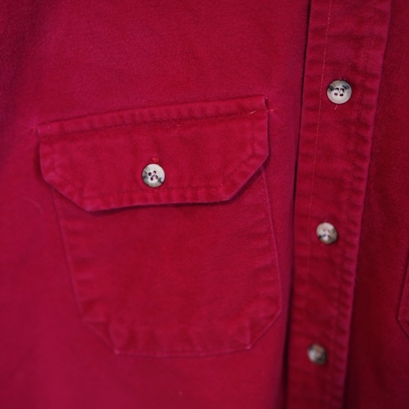 Black Duck Red thick button down - Picture 3 of 4